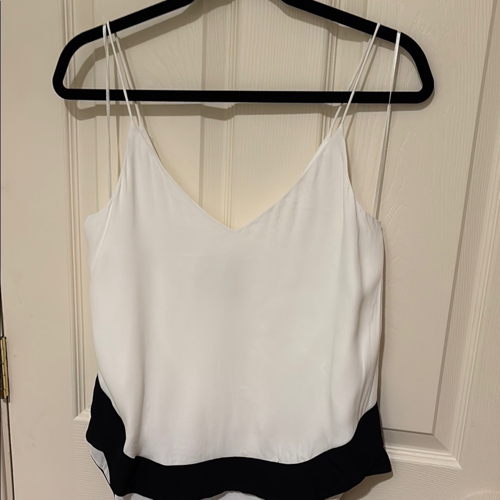 C/MEO Collective | Black and White Layered Camisole Blouse - Size S